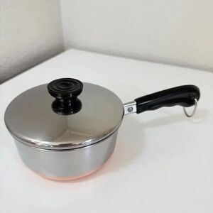 Stainless Steel Pot with Black Handle
